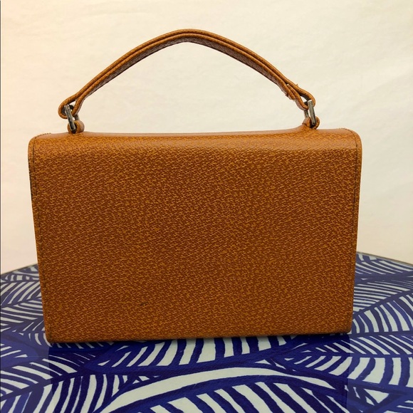 Vintage Suede Lining Mirror Mini Purse Hard Case - Picture 4 of 7